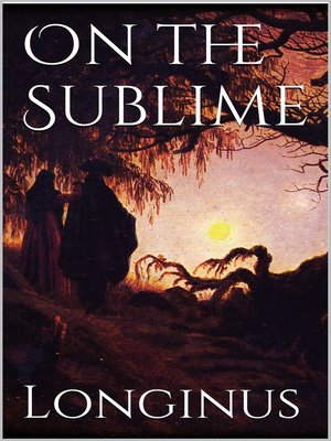 cover image of On the Sublime